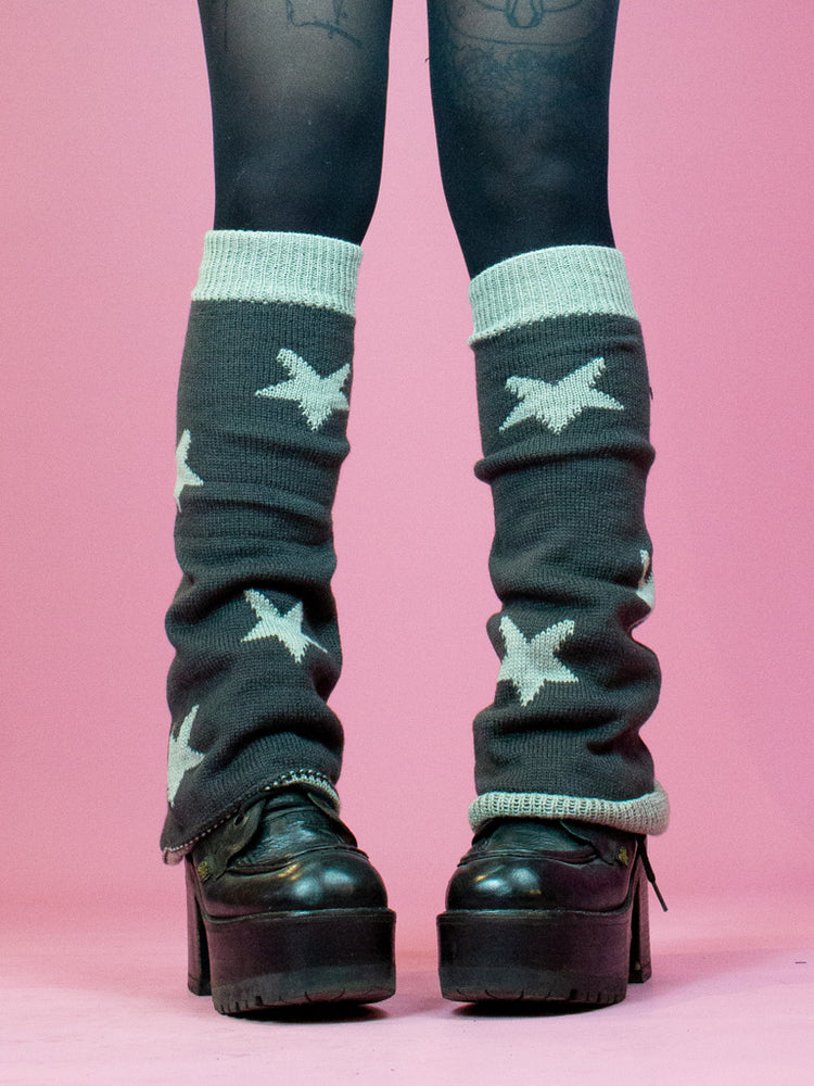 LEG WARMER GREY STAR