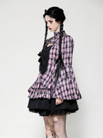 DARK IN LOVE DW1021 BIG PINK BUTTERFLY DOLL BELL SLEEVE DRESS