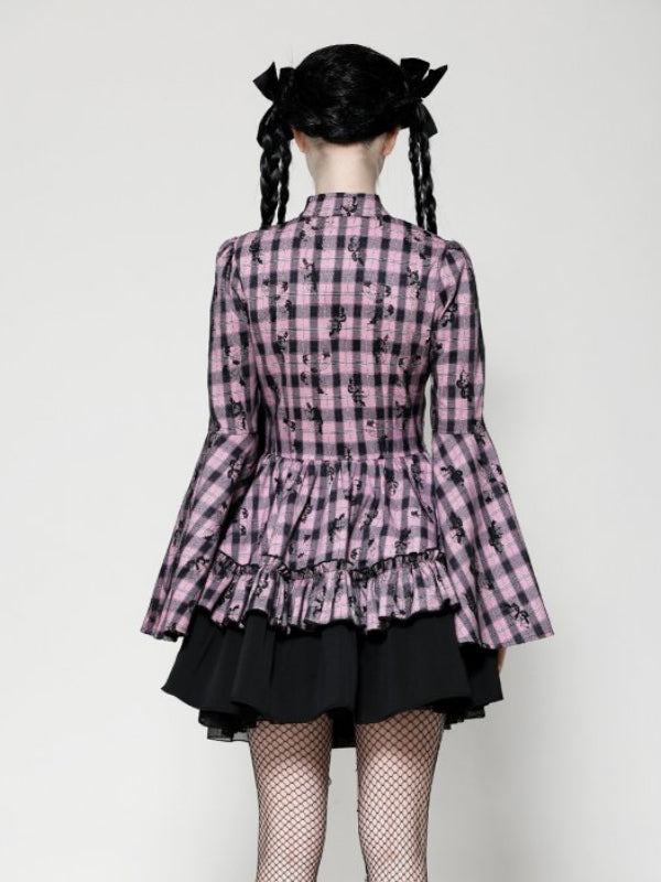 
            
                Bild in den Galerie-Viewer laden,DARK IN LOVE DW1021 BIG PINK BUTTERFLY DOLL BELL SLEEVE DRESS
            
        