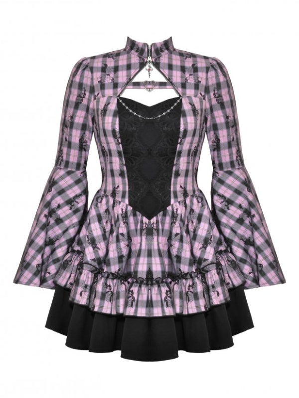 
            
                Bild in den Galerie-Viewer laden,DARK IN LOVE DW1021 BIG PINK BUTTERFLY DOLL BELL SLEEVE DRESS
            
        