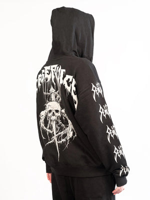 LIP SERVICE METAL DAGGER ZIPPER HOODIE