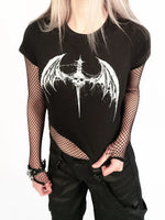 LIP SERVICE DAGGER BAT BABY TEE