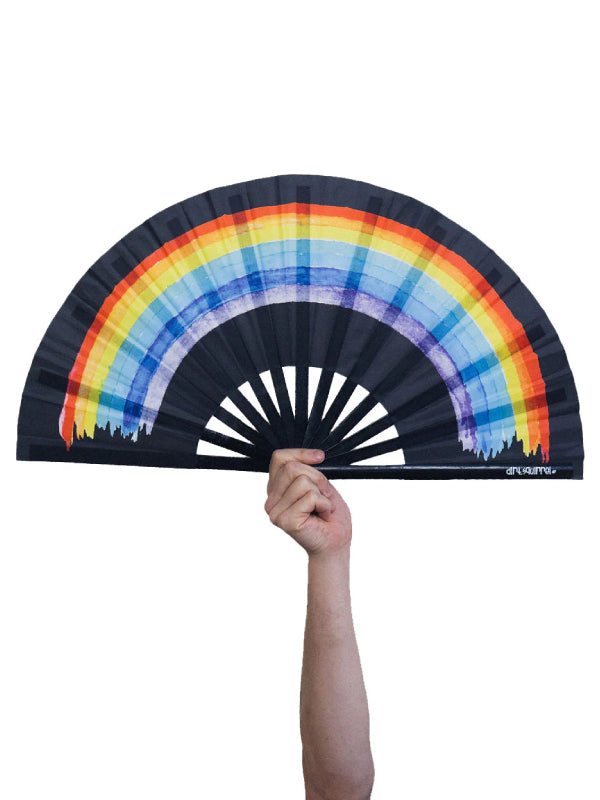 DIRT SQUIRREL BLACK RAINBOW FAN