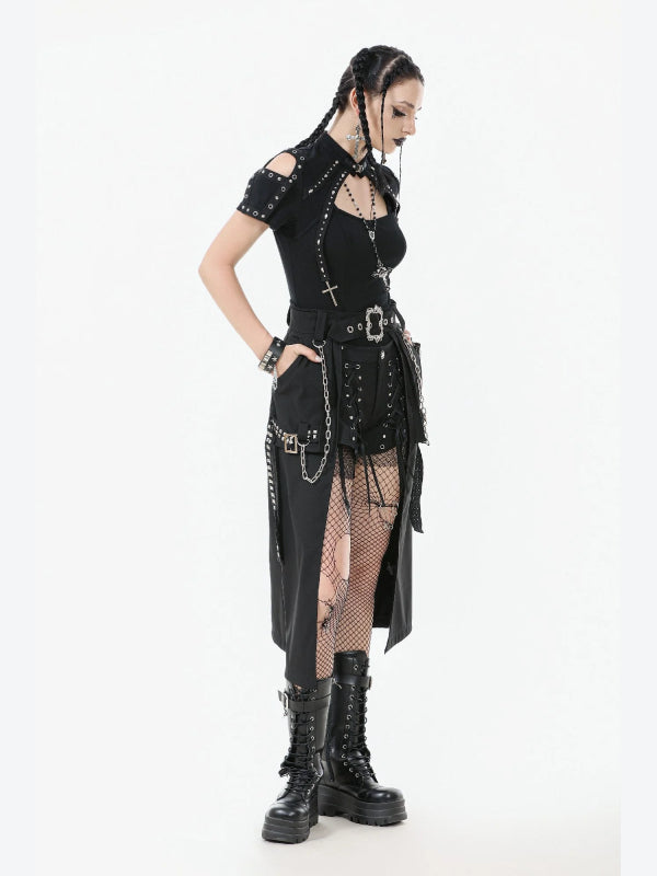 DARK IN LOVE KW388 LAYER SKIRT