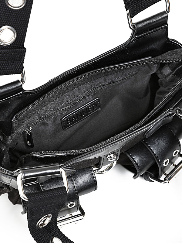 BANNED BLACK DARK DOLL MINI HANDBAG BG34546