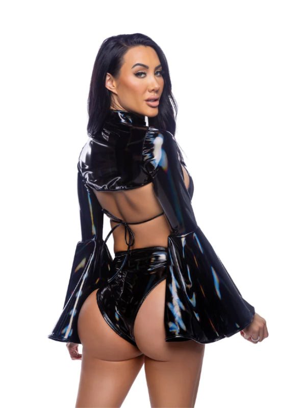 ROMA COSTUME VINYL BRA TOP 6695