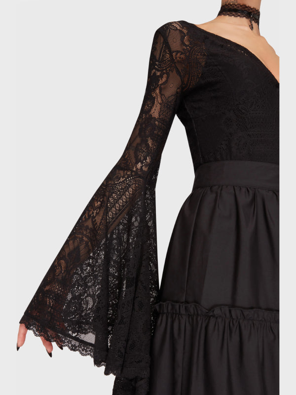 KILLSTAR FATAL ATTRACTION BODYSUIT BLACK