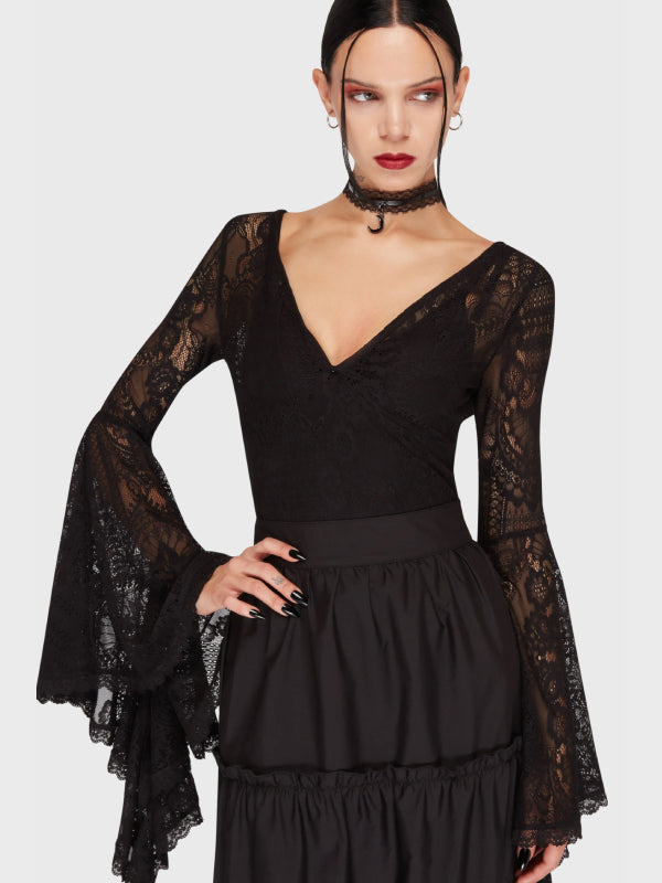 KILLSTAR FATAL ATTRACTION BODYSUIT BLACK