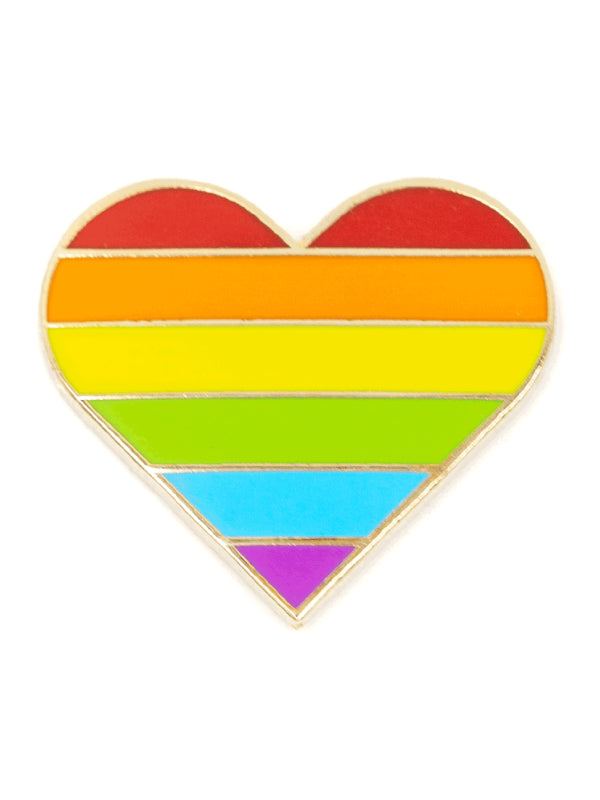 THESE ARE THE THINGS RAINBOW PRIDE HEART ENAMEL PIN