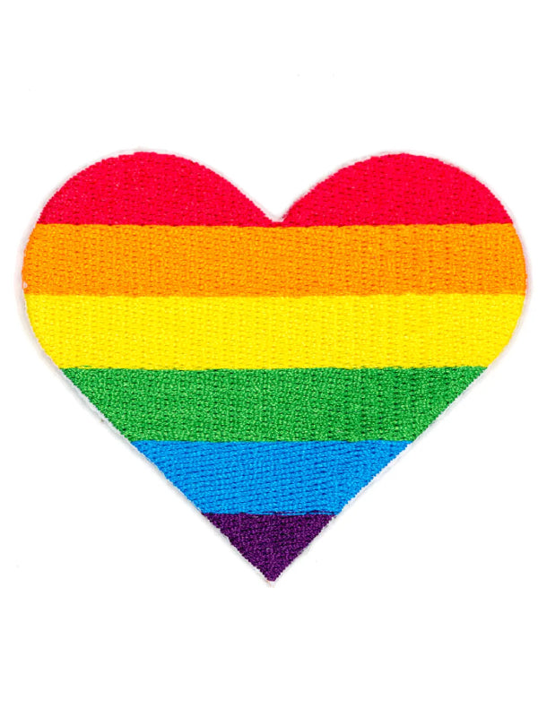 THESE ARE THE THINGS RAINBOW PRIDE HEART IRON-ON PATCH