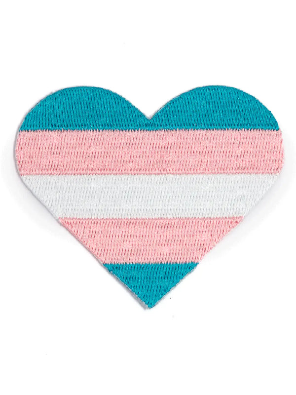 THESE ARE THE THINGS TRANS PRIDE HEART IRON-ON PATCH