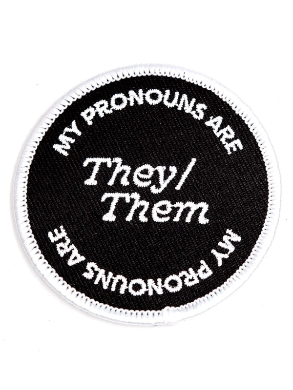 THESE ARE THE THINGS THEY/THEM PRONOUN IRON-ON PATCH