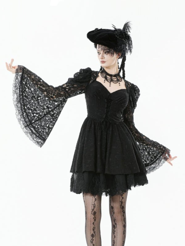 DARK IN LOVE DW1137 LACE JACQUARD PRINCESS DRESS