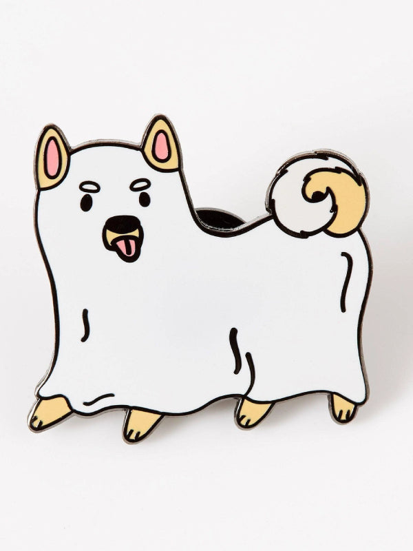 PUNKY PINS GHOST DOG ENAMEL PIN
