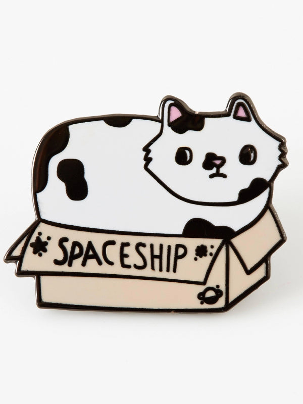 PUNKY PINS SPACESHIP CAT ENAMEL PIN
