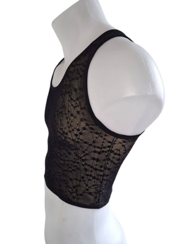 TRANSUNDEEZ CHEST BINDER SHORT LACE