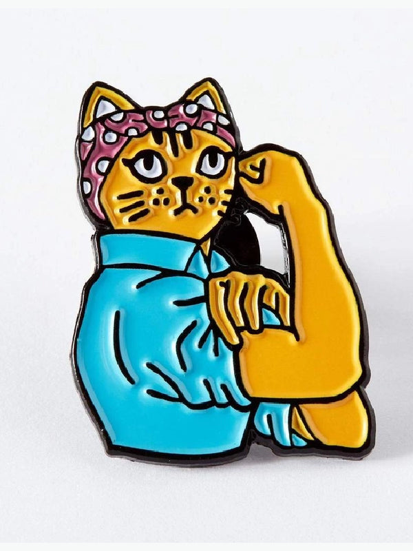 PUNKY PINS FEMINIST ROSIE CAT PIN