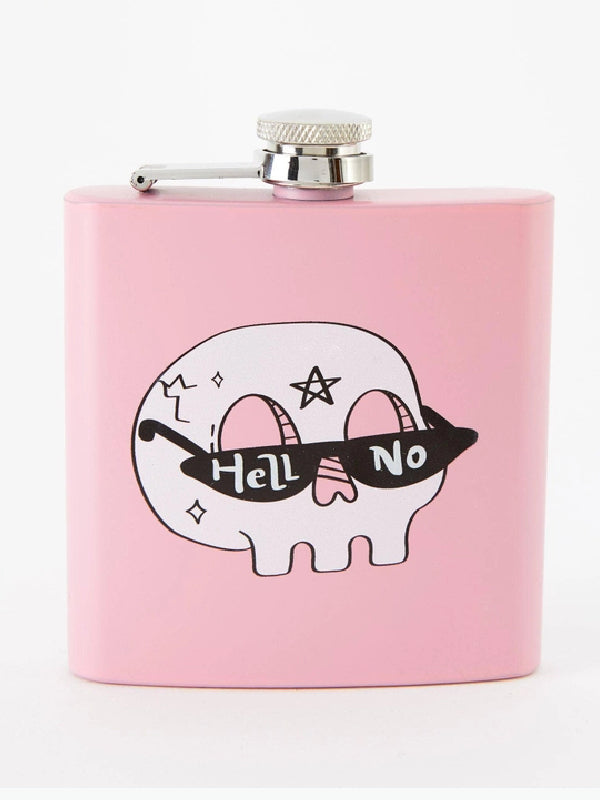 PUNKY PINS HELL NO HIP FLASK