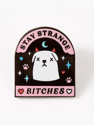PUNKY PINS STAY STRANGE BITCHES PIN – Coexist Berlin