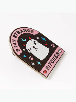 PUNKY PINS STAY STRANGE BITCHES PIN – Coexist Berlin