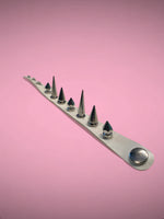 EXIT BRACELET DIFFERENT SPIKES WHITE
