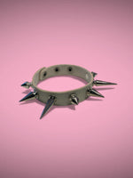 EXIT BRACELET DIFFERENT SPIKES WHITE