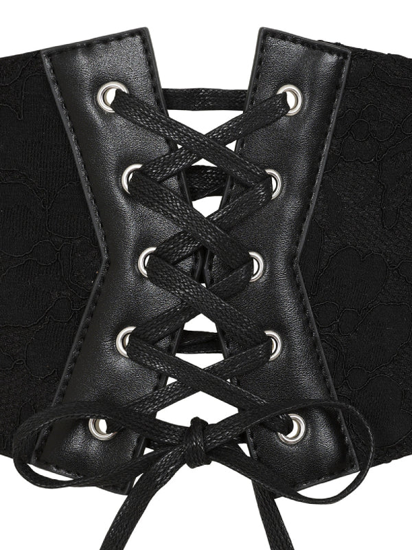 
            
                Load image into Gallery viewer, BANNED HALLOW KEEPERS LACE BELT AC45776
            
        