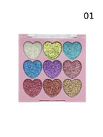 AMUSE HEART OF SPARKLE PRESS GLITTER PALETTE