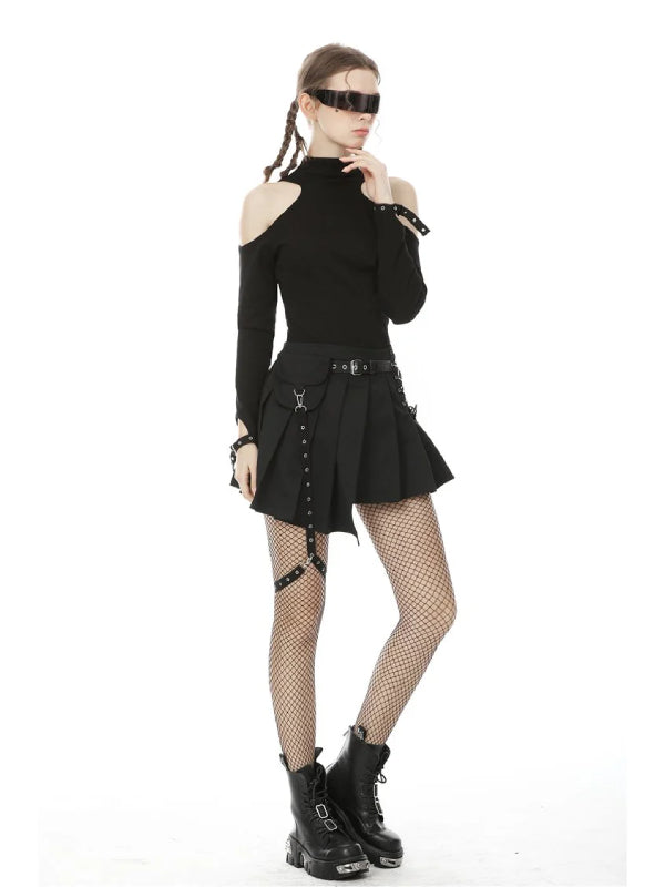 
            
                Bild in den Galerie-Viewer laden,DARK IN LOVE ASYMETRICAL SKIRT KW195
            
        