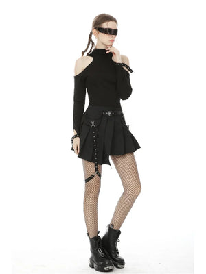 DARK IN LOVE ASYMETRICAL SKIRT KW195