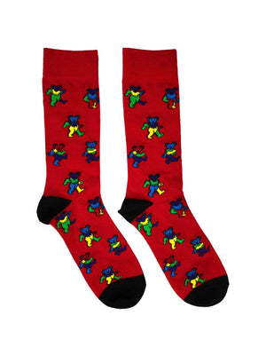 RED GRATEFUL DEAD SOCKS