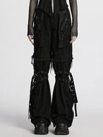 PUNK RAVE ZIP OFF PANTS WITH MESH POCKETS WK-694NCF