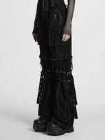 PUNK RAVE ZIP OFF PANTS WITH MESH POCKETS WK-694NCF