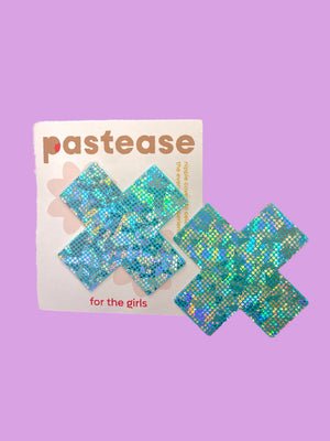 PASTEASE SHATTERED GLASS SEAFOAM CROSS
