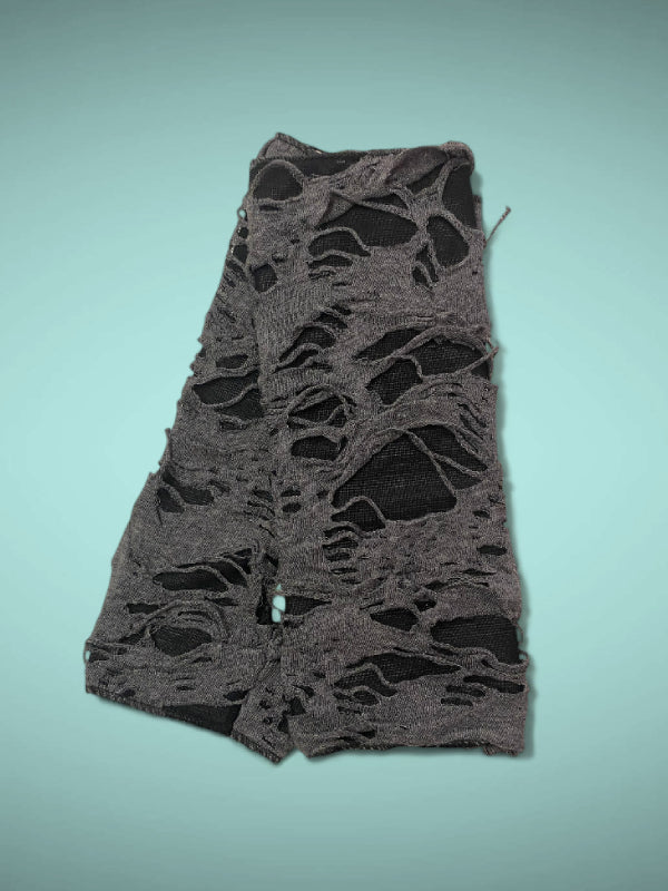 DISTRESSED FINGERLESS GLOVES