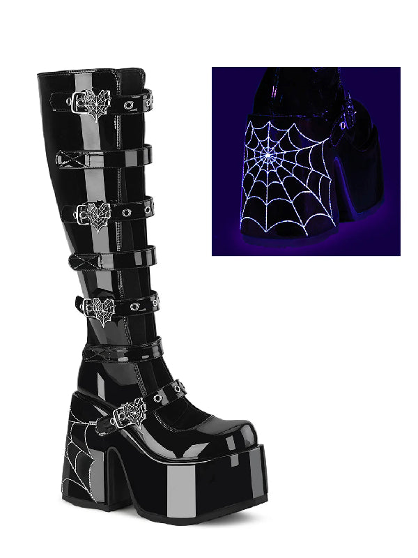 DEMONIACULT CAMEL-23 BLACK PATENT