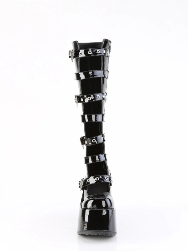 DEMONIACULT CAMEL-23 BLACK PATENT