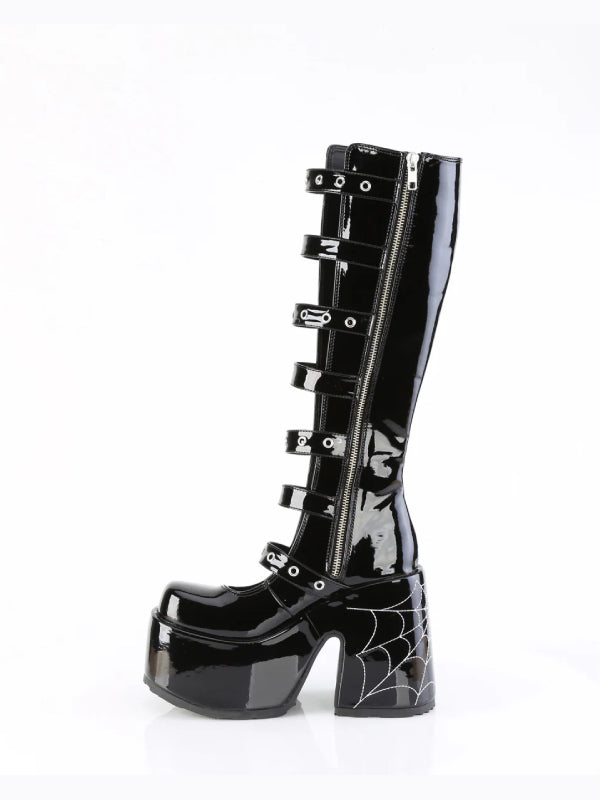 DEMONIACULT CAMEL-23 BLACK PATENT