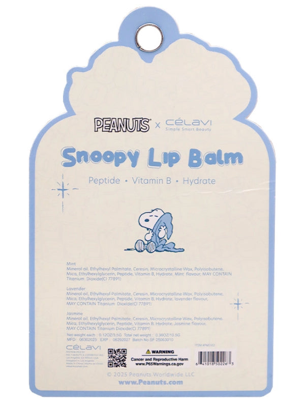 CELAVI PEANUTS SNOOPY LIP BALM SET
