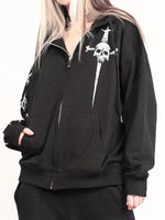 LIP SERVICE METAL DAGGER ZIPPER HOODIE