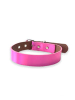 FUNK PLUS BIG PINK HOLO CHOKER VEGAN