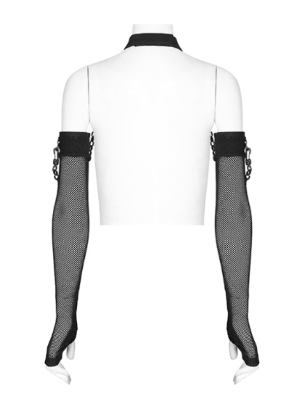 PUNK RAVE MESH ARMS WITH CLIP CHOKER OPS-256LHF