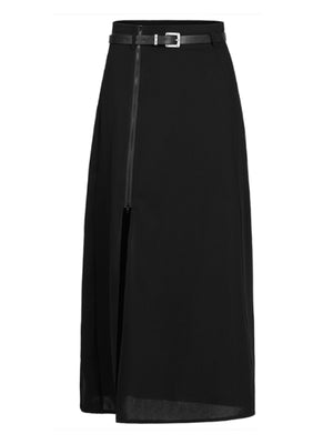 
            
                Load image into Gallery viewer, PUNK RAVE MAXI SKIRT WITH ZIP OPQ-1218BQF
            
        