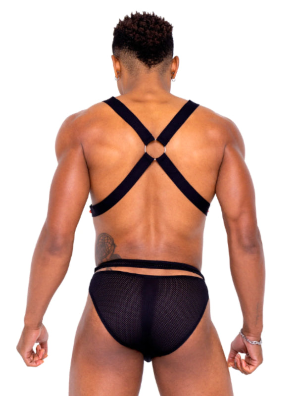 
            
                Load image into Gallery viewer, ROMA COSTUME PRIDE HARNESS WITH RAINBOW STUDS 6337
            
        
