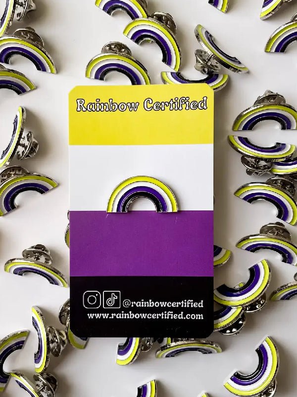 RAINBOW CERTIFIED NON BINARY PIN