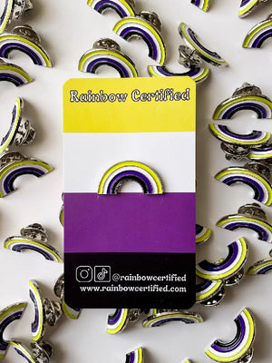 RAINBOW CERTIFIED NON BINARY PIN