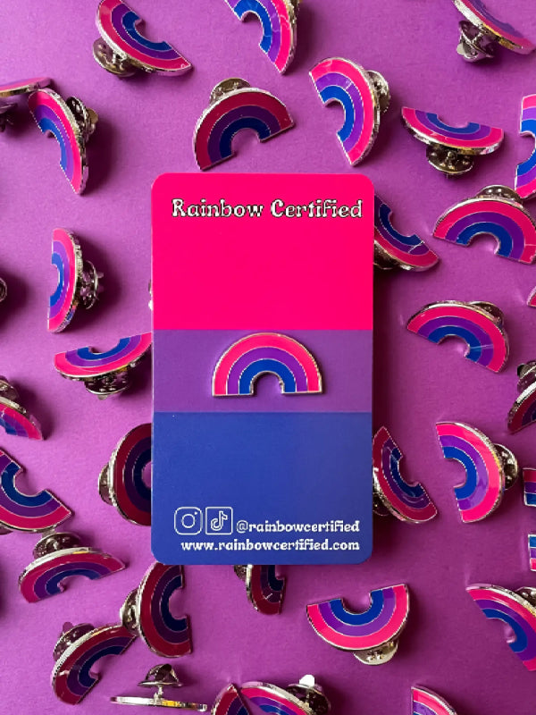 RAINBOW CERTIFIED BISEXUAL RAINBOW PIN