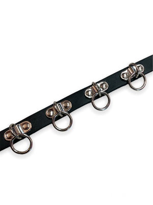 
            
                Load image into Gallery viewer, MULTIPLE O RING CHOKER WITH BUTTON CLOSURE
            
        