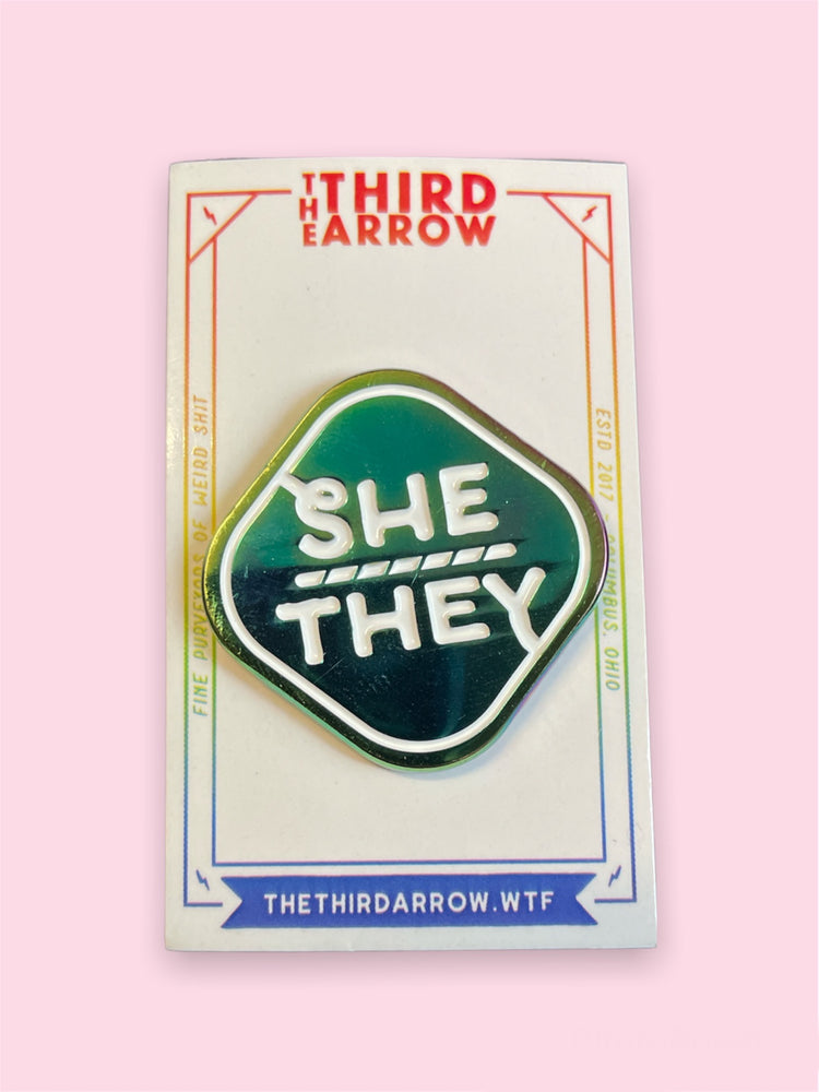 THE THIRD ARROW SHE THEY PRONOUN PIN