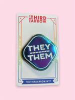 THE THIRD ARROW THEY THEM PRONOUN PIN